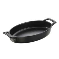 REVOL FIN DE SERIE Plat Ovale Noir 20x12,5 cm Belle Cuisine Discount