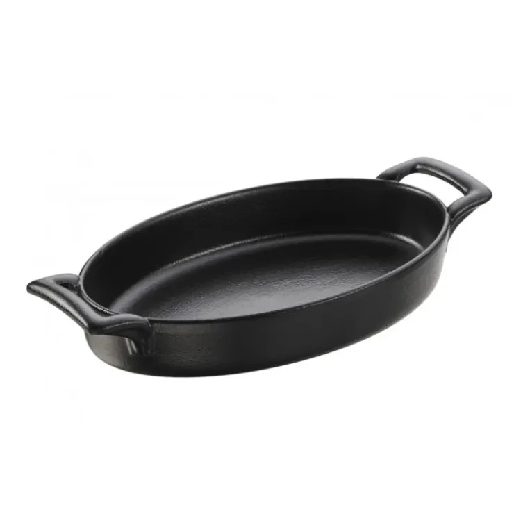 REVOL FIN DE SERIE Plat Ovale Noir 20x12,5 cm Belle Cuisine Discount