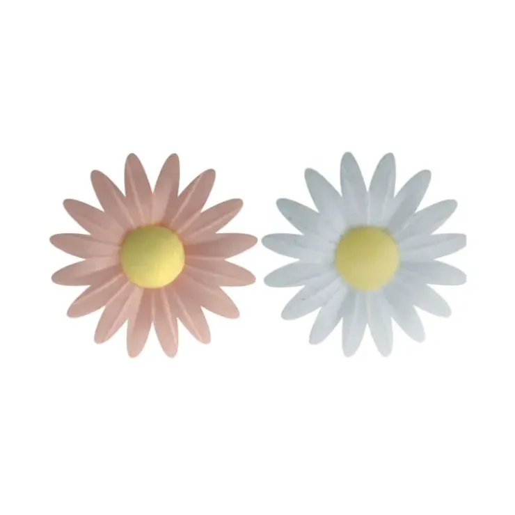 FLORENSUC Fleur Azyme Bio Marguerite Rose et Blanche 4,5 cm x10 Hot