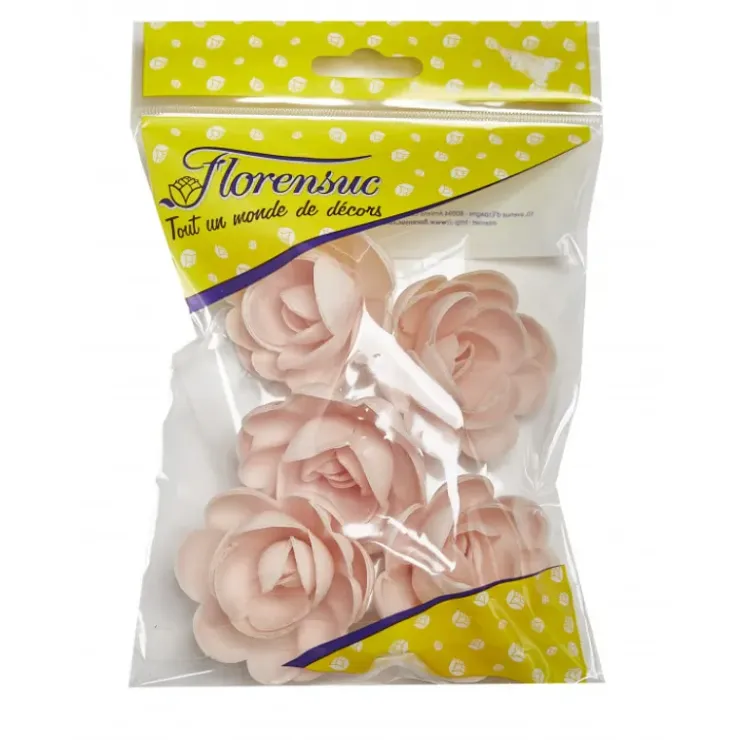 FLORENSUC Fleur Azyme Bio Rose Rose 5 cm x5 Online