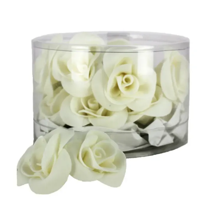 MALLARD FERRIERE Fleur en sucre Roses Blanches Ø 3,5 cm (x15) Mallard Ferrière New