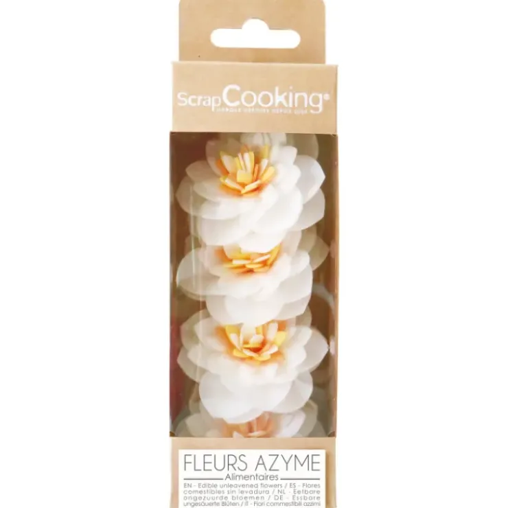 SCRAPCOOKING Fleurs Azyme Camélias Blancs (x4) Outlet