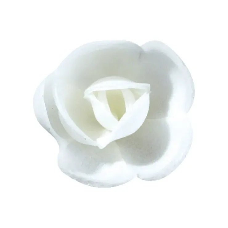 FLORENSUC Fleurs de rose blanche x6, grandes feuilles x12 - en Azyme Hot
