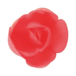 FLORENSUC Fleurs de rose carmin x6, grandes feuilles x12 - en Azyme Hot