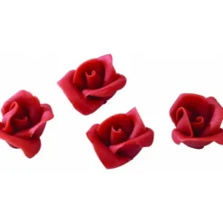MALLARD FERRIERE Fleurs en pâte d'amande roses rouges (x35) Mallard Ferrière Discount