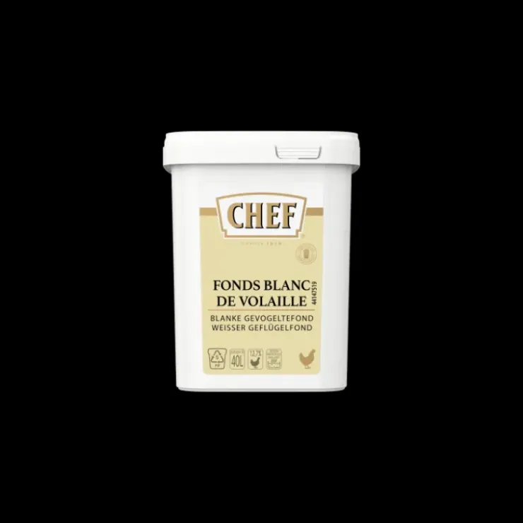 CHEF Fonds blanc de volaille 40L 800g Discount