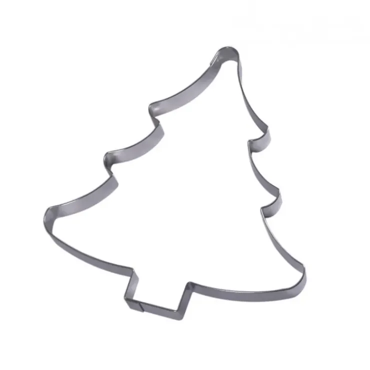 GOBEL Forme grand sablé Sapin inox Moule - Découpoir