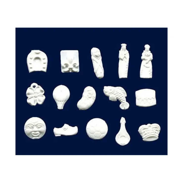 NORDIA Fèves Baigneurs Plastique Blanc x144 New