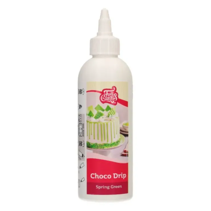FUNCAKES Glaçage Choco Drip Vert Clair 180 g Discount