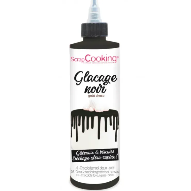 SCRAPCOOKING Glaçage Noir Goût Chocolat 130 g Discount