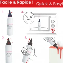 SCRAPCOOKING Glaçage Noir Goût Chocolat 130 g Discount