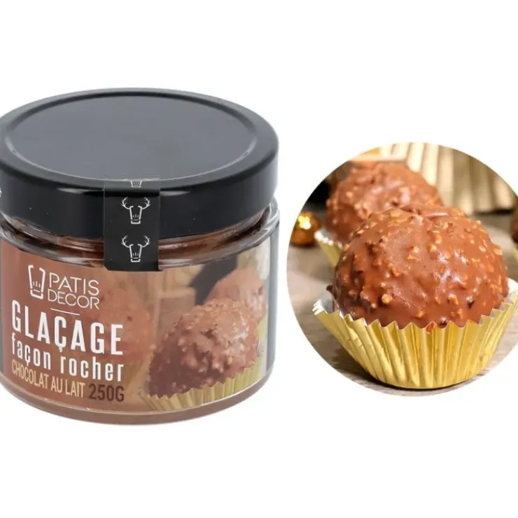 PATISDECOR Glaçage Rocher Chocolat au Lait 250 g Patisdécor New