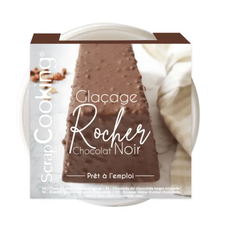 SCRAPCOOKING Glaçage Rocher Chocolat Noir 400 g Best