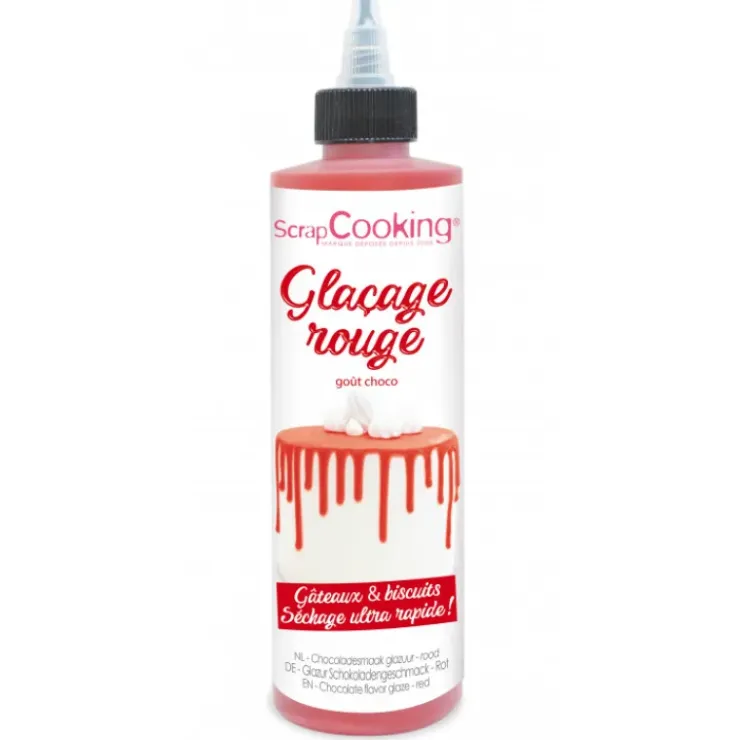 SCRAPCOOKING Glaçage Rouge goût Chocolat 130 g Outlet
