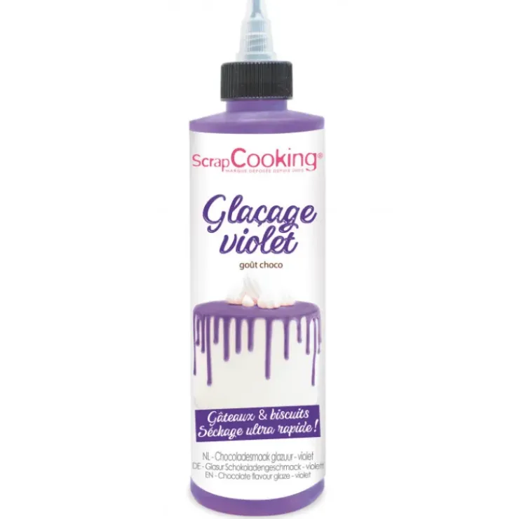 SCRAPCOOKING Glaçage Violet Goût Chocolat 130 g