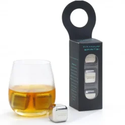 ON THE ROCKS Glaçons Inox Titanium Spirit x3