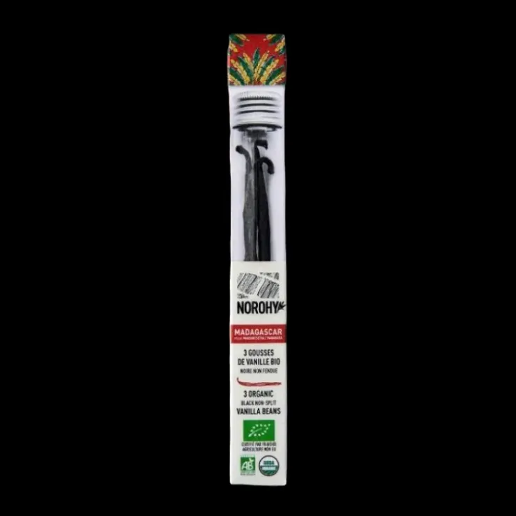 NOROHY Gousse de Vanille Bio de Madagascar 19 cm (x3) Clearance