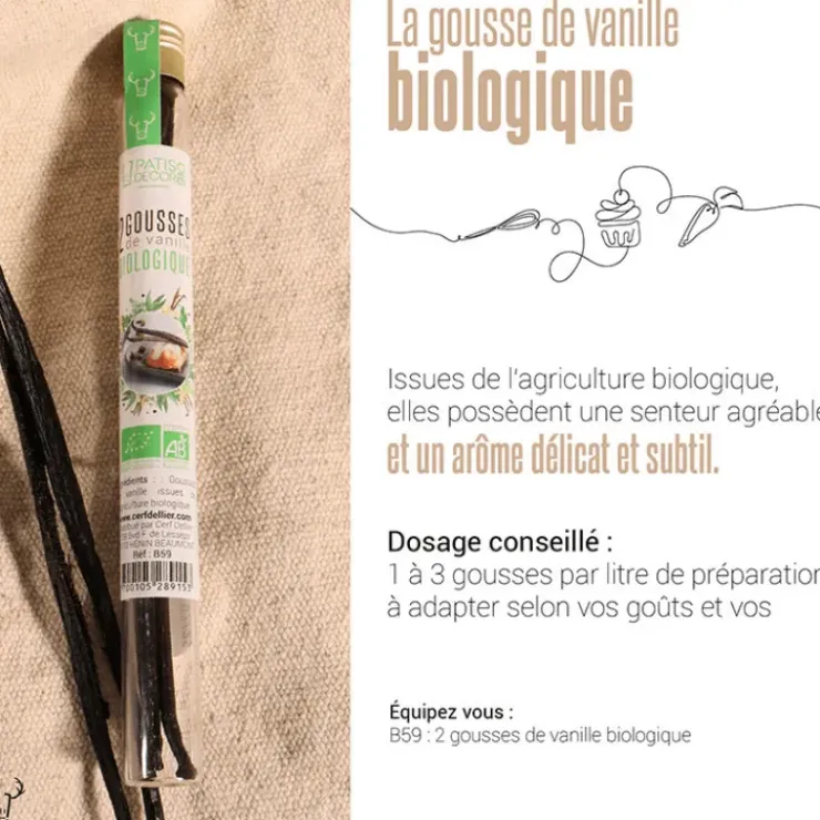 PATISDECOR Gousse de Vanille de Nouvelle Guinée Bio (x2) Patisdécor Hot