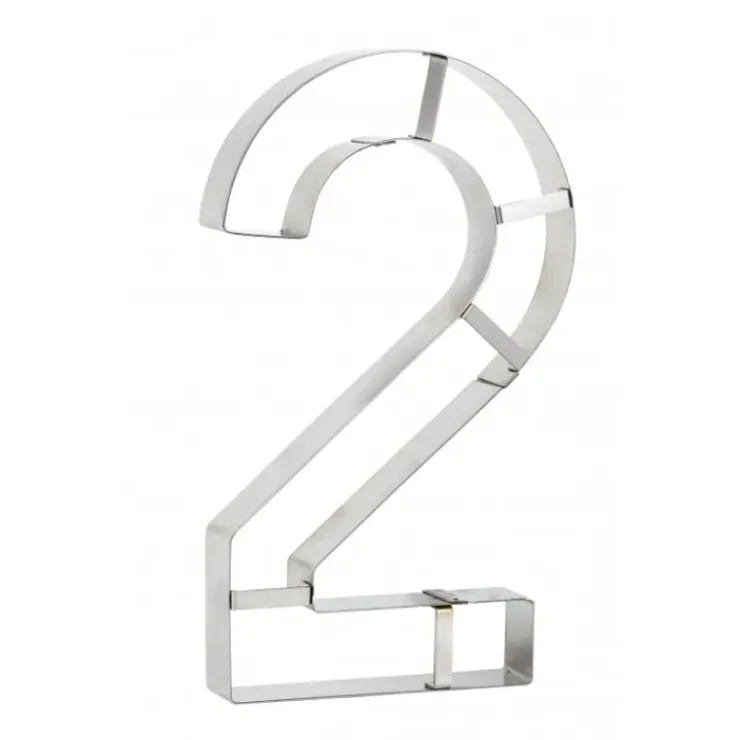 MALLARD FERRIERE Grand Emporte Pièce Inox Chiffre 2 32x18 cm Discount
