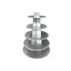GATODECO Grand Présentoir Argenté Cupcakes 5 Etages Ronds Gatodéco Discount