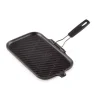 LE CREUSET Gril en Fonte rectangulaire 36 x 20 cm avec Manche repliable