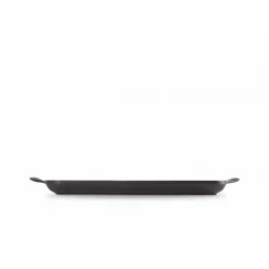 LE CREUSET Gril en Fonte Rectangulaire 32 cm Noir Mat Best