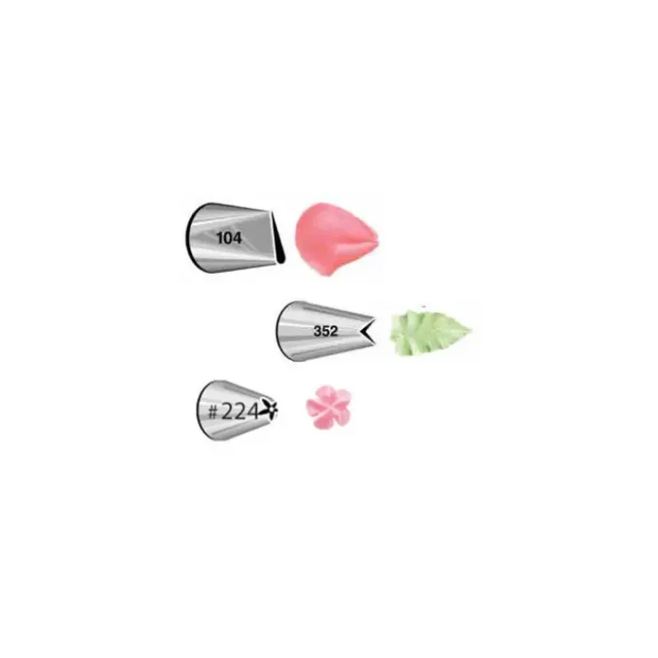 WILTON Kit 3 Douilles Pâtissières Fleurs (n°104-352-224) Hot