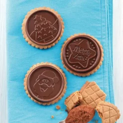 SILIKOMART Kit Biscuit Chocolat Rond Noël Ø 5,7 cm (x6) Hot
