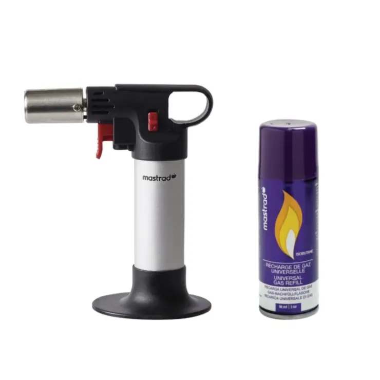 MASTRAD Kit Chalumeau de Cuisine Expert et Recharge 90 ml Best