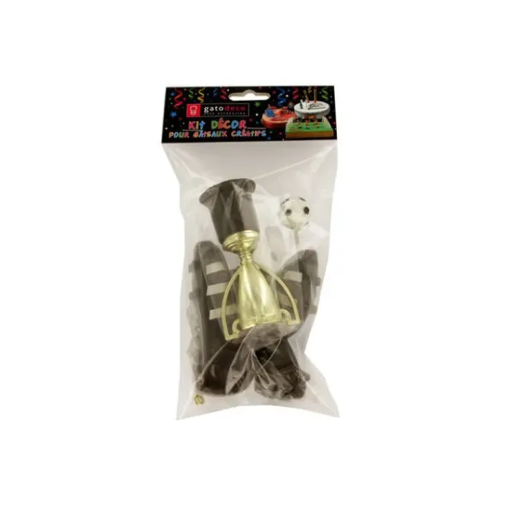 GATODECO Kit Décor Gâteau Champions de Football (5 pièces) Discount