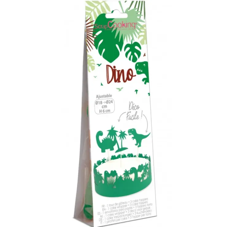 SCRAPCOOKING Kit Décor Gâteau Dinosaure (4 pièces) Best
