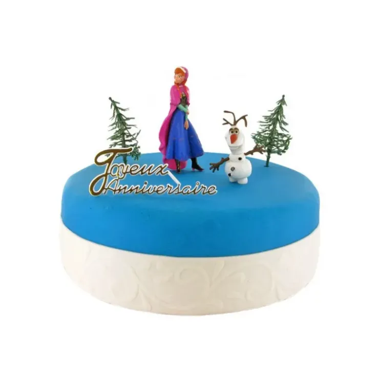 GATODECO Kit Décor Gâteau La Reine des Neiges Anna et Olaf (5 pièces) Online