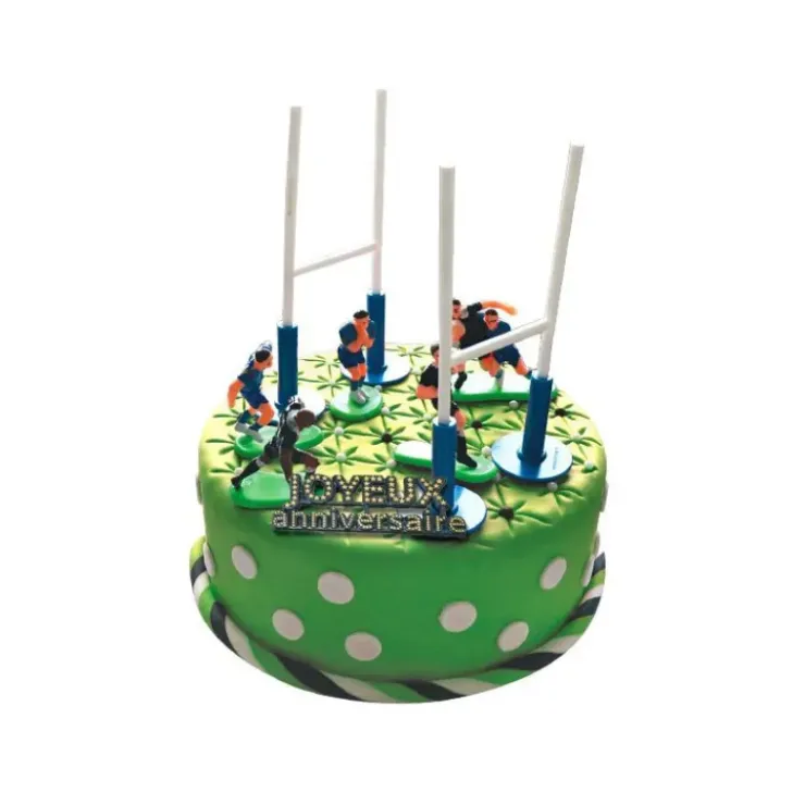 GATODECO Kit Décor Gâteau Rugby (8 pièces) Clearance