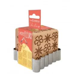SCRAPCOOKING Kit Décoration Biscuit Motif Fleur