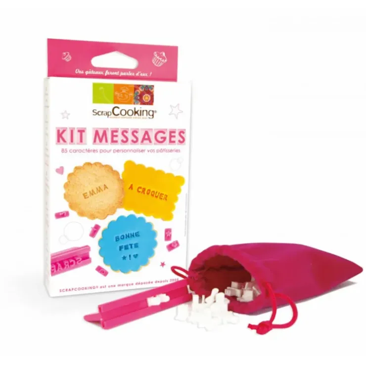 SCRAPCOOKING Kit Messages Biscuits Personnalisés 85 Emporte pièces Outlet
