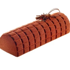 SILIKOMART Kit Moule à Bûche et Tapis Décor Tablette de Chocolat Professional Online