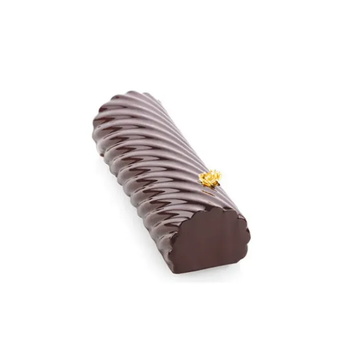 SILIKOMART Kit Moule à Bûche Torsade Plastique 25 x 8 cm x H 6,7 cm Professional Online