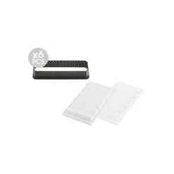 SILIKOMART Kit Moule Silicone 6 Tartelettes Rectangle 120mm Professional