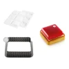SILIKOMART Kit Moule Silicone 6 Tartelettes Carrées 80mm Professional Sale