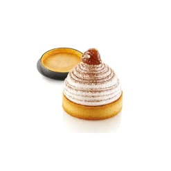 SILIKOMART Kit Moule Silicone 6 Tartelettes Ø 80mm Mont Blanc Professional Sale
