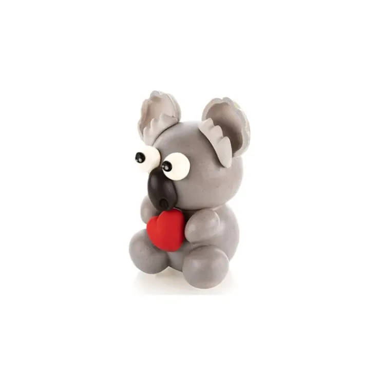 SILIKOMART Kit Moules Chocolat Koala en PVC 15,5 cm x H 16 cm (x4) Professional Clearance