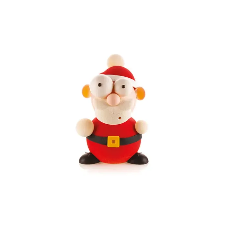 SILIKOMART Kit Moules Chocolat Père Noël en PVC 18,8 cm x H 24,8 cm (x5) Professional Hot