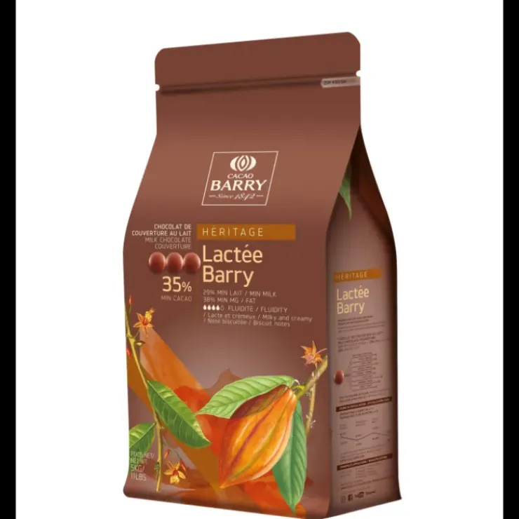 BARRY Lactée Caramel, Pistoles Chocolat Couverture 31,1 % 1 kg Best