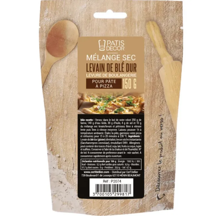 PATISDECOR Levain de blé dur pour pizza et levure 150 g Patisdécor Discount
