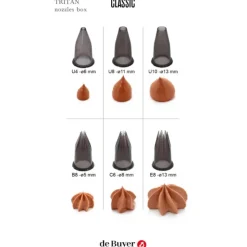 DE BUYER Lot 6 Douilles Tritan Cannelées et Unies Online
