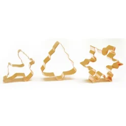 SCRAPCOOKING Lot Découpoirs Noël Inox Dorés x3 Clearance