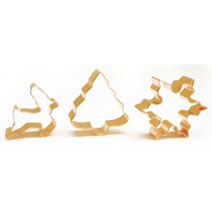 SCRAPCOOKING Lot Découpoirs Noël Inox Dorés x3 Clearance