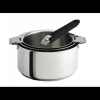 CRISTEL Lot de 3 Casseroles inox avec Poignée Noire Mutine Amovible Outlet