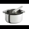 CRISTEL Lot de 3 Casseroles inox avec Poignée Blanche Mutine Amovible Best