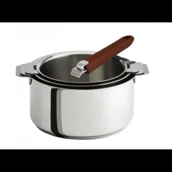 CRISTEL Lot de 3 Casseroles inox avec Poignée Framboise Mutine Amovible
